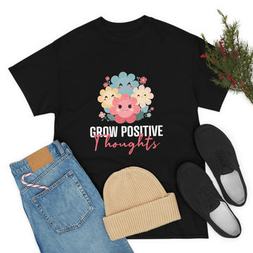 Grow Positive Thoughts Unisex Heavy Cotton Tee