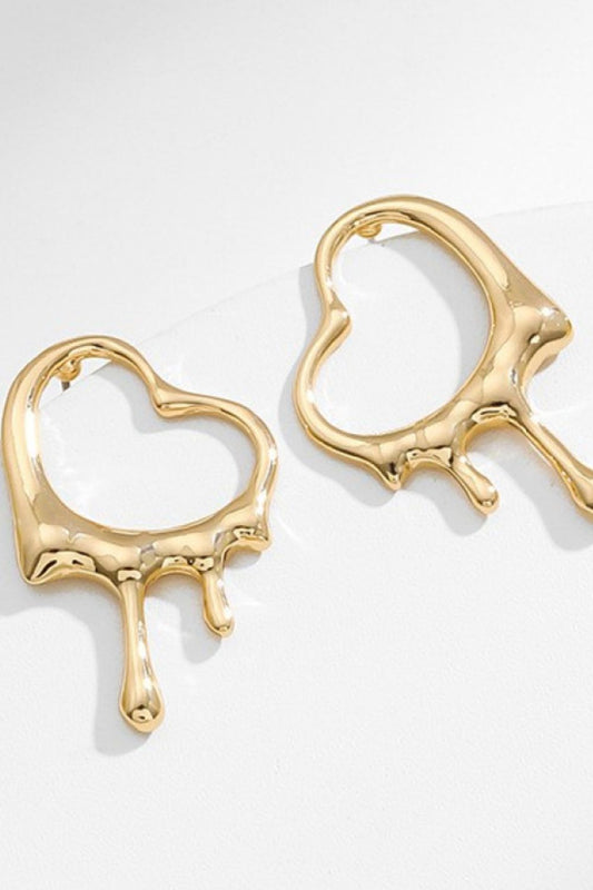 Heart Zinc Alloy Earrings