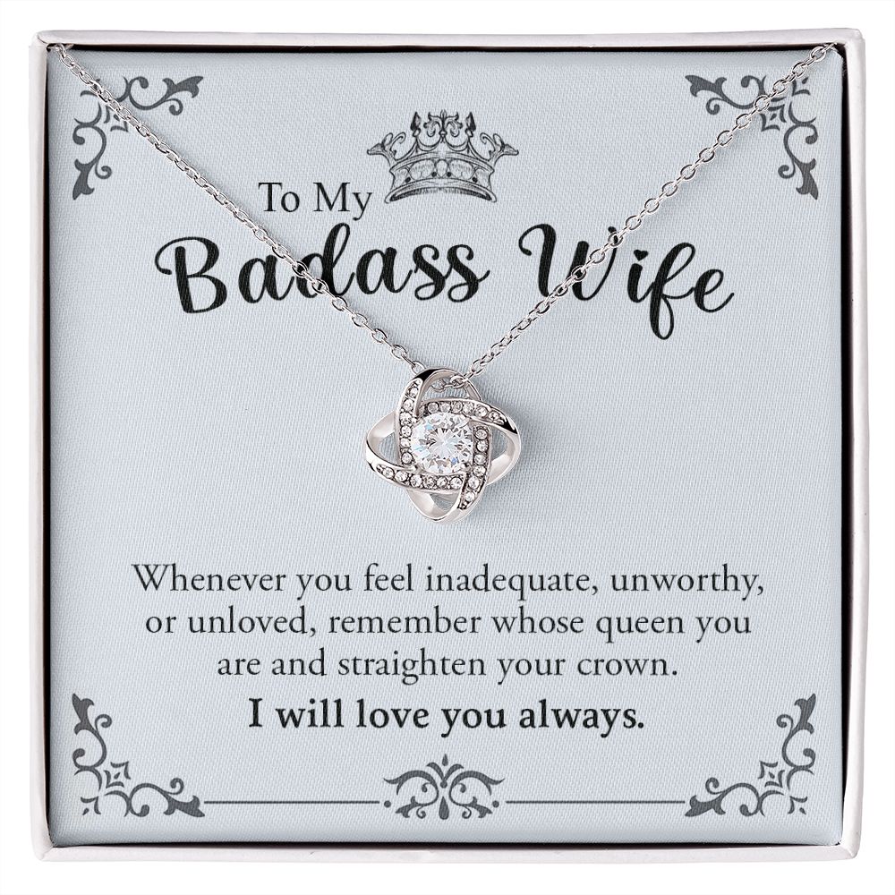 My Badass Wife | Most loving - Love Knot Necklace