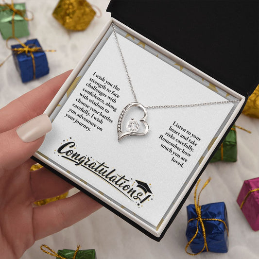 Graduation Forever Heart Necklace