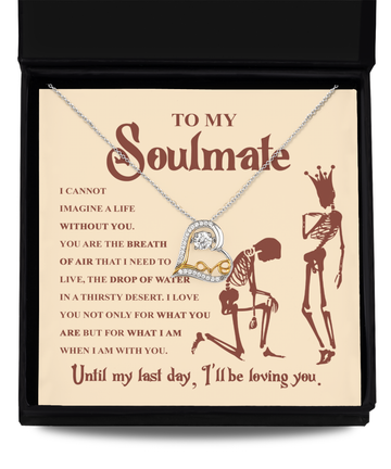 To My Soulmate Love Dancing Necklace