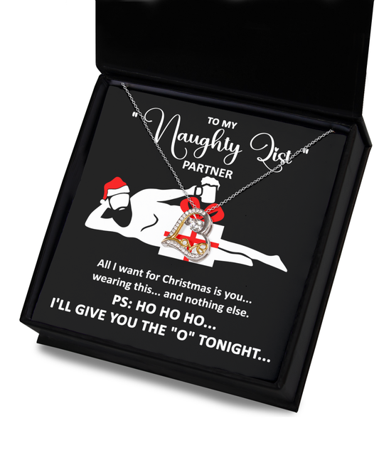 To My Naughty List Partner Love Dancing Necklace